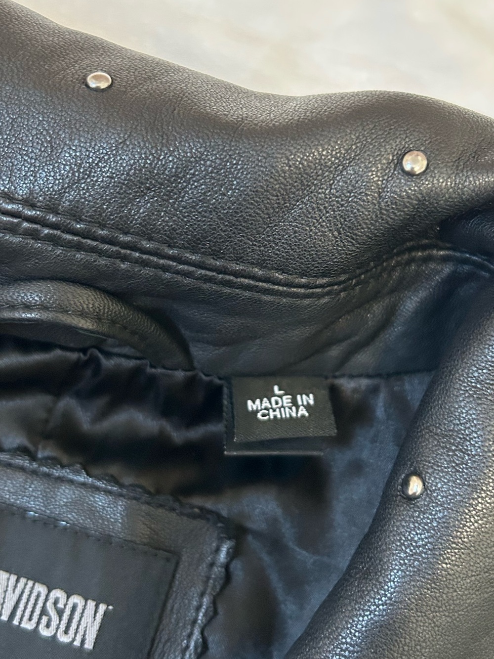 Harley-Davidson Studded Lambskin Leather Jacket Size Large - Picture 11 of 14